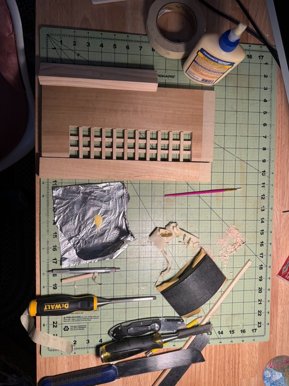 front glue up